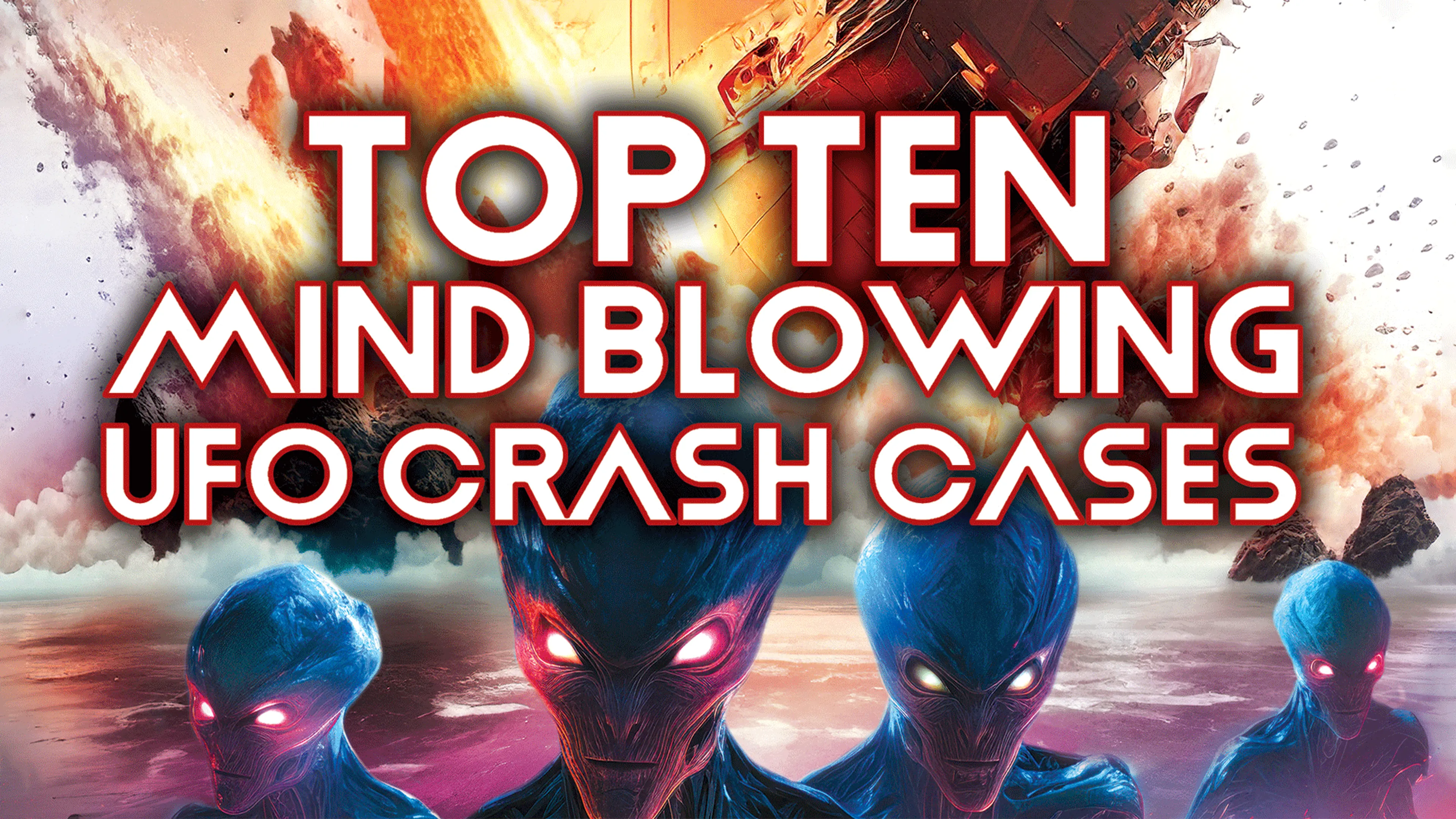 Top Ten Mind Blowing UFO Crash Cases poster